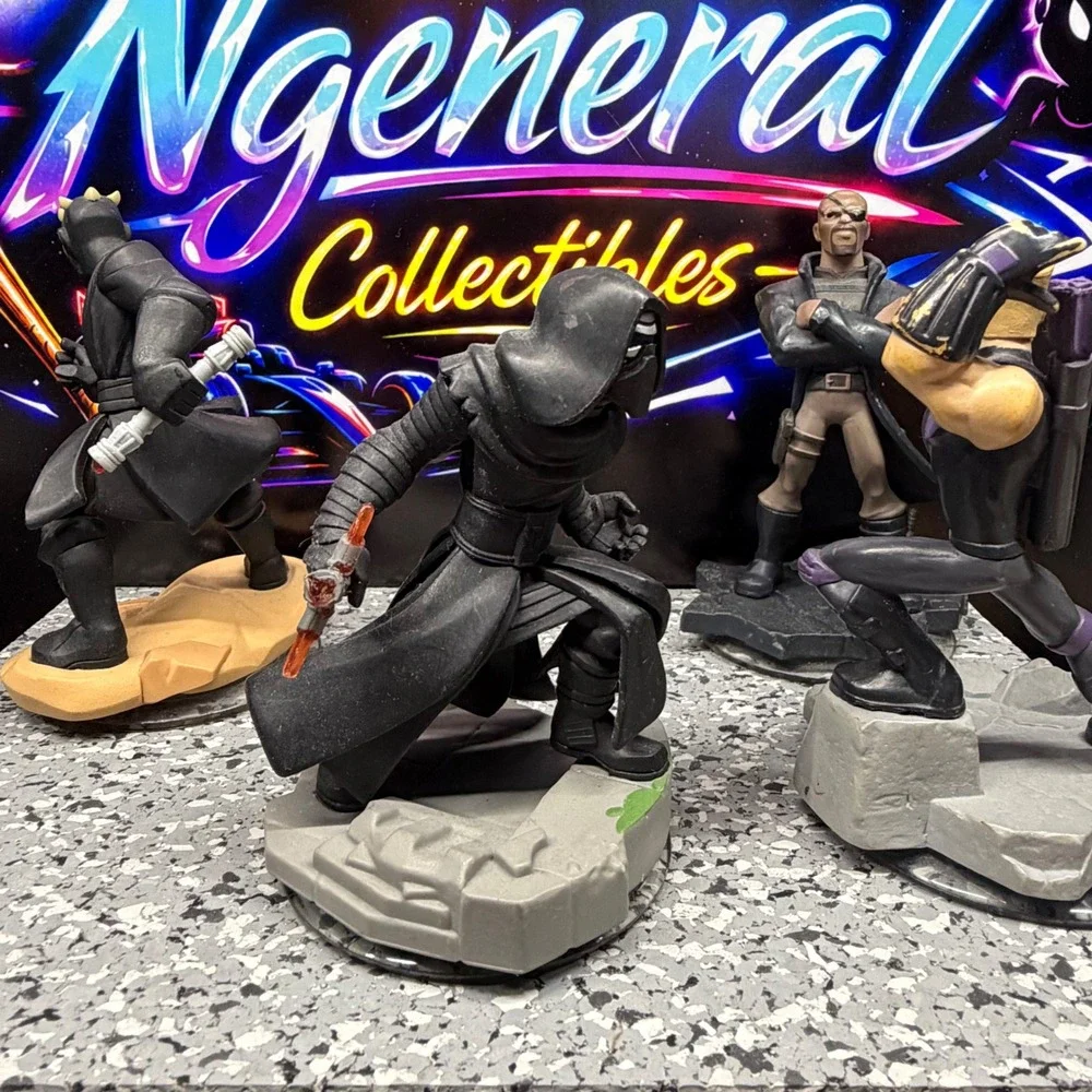 Disney Infinity Figures Lot Darth Maul Kylo Ren Nick Fury Hawkeye  *Damaged*